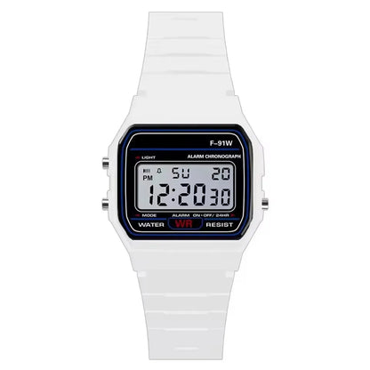 F-91W LED Electronic Watches for Women Men Waterproof Children's Led Sports Watch