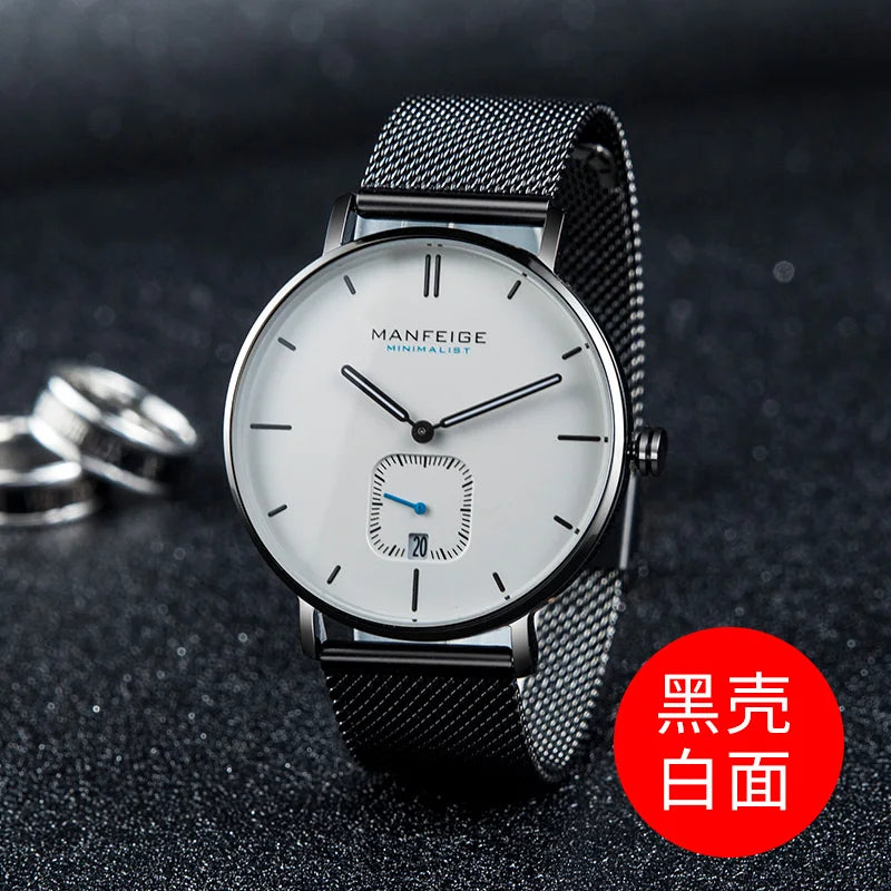 Top Luxury Brand Watch Mens Chronograph Clock Male Quartz Wristwatch Men's Watches Relogio Masculino Military Sport Silver Watch