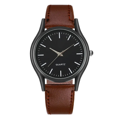 Classic Lovers Watches Men Women Casual Leather Strap Quartz Men's and Women's Pair Quartz Watch Gift High Quality