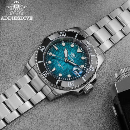 ADDIESDIVE Automatic Watch for Men Sapphire AR Coated 20Bar Supper Luminous Wristwatch Sports Mechanical Watches New AD2536