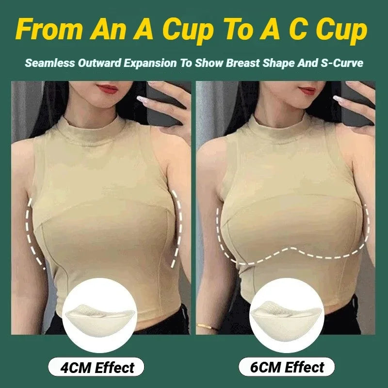 Thick Invisible Bra Pads Inserts Women Underwear Breast Lift Breathable Sponge Padded Pad Lining Swimsuit Insert  Triangle