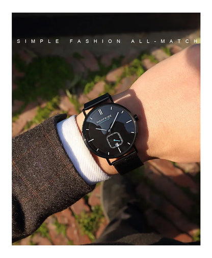 Top Luxury Brand Watch Mens Chronograph Clock Male Quartz Wristwatch Men's Watches Relogio Masculino Military Sport Silver Watch
