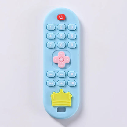 Children's Silicone Remote Control Teether Baby Oral Appetite Period Soothing Remote Control Teething Bite Gum Anti-Eating Toys
