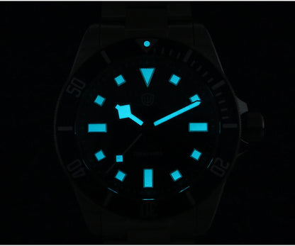 Watchdives WD1969 Pro Watch VH31 Sweep Seconds Quartz Movement Waterproof BGW9 Luminous Sapphire Glass 38mm Vintage Men Watches