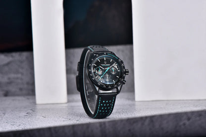 PAGANI DESIGN 2024 New Moon back Men's Watches Luxury VK63 Quartz Watch Men Sports Chronograp AR Sapphire glass Wrist watch Men