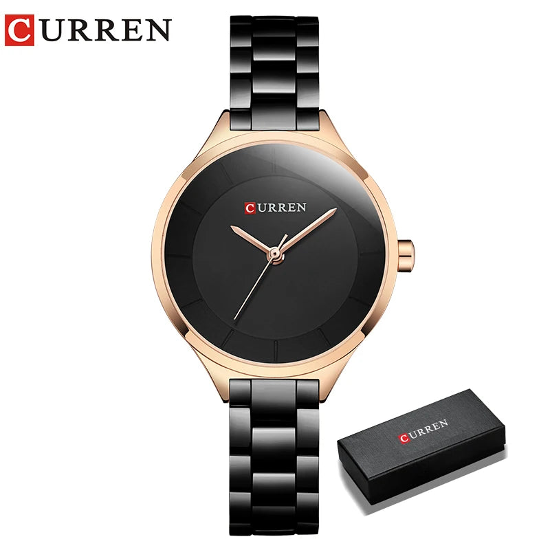TOP Luxury Rose Gold Women's Watch Stainless Steel Ladies Wrist Watches Relogio Feminino Fashion Female Hour Reloj Mujer