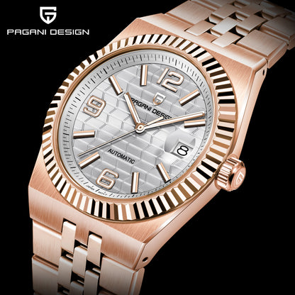 PAGANI DESIGN Watches Luxury Retro Mechanical Watches For Men Sapphire Glass New Waterproof Luminous Stainless Steel Men's Watch