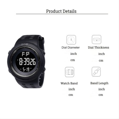 Men's Digital Watches Multifunction Military Men Sports Wristwatch Sweatproof Luminous Man Student Electronic Watch