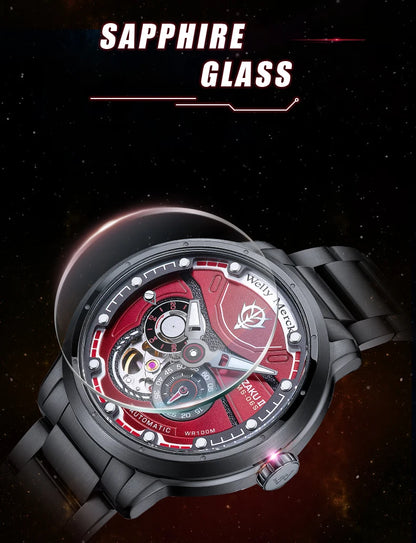 WM Watch Automatic Mechanical Watches Man Stainless Steel Waterproof MIYOTA 82S7 Limited Edition Welly Merck Watch Joint Series