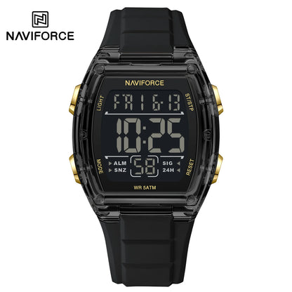 NAVIFORCE Top Brand Luxury Mens Watches Alarm Stopwatch LED Digital Backlight Display Waterproof Sport Watch Men Montre Homme