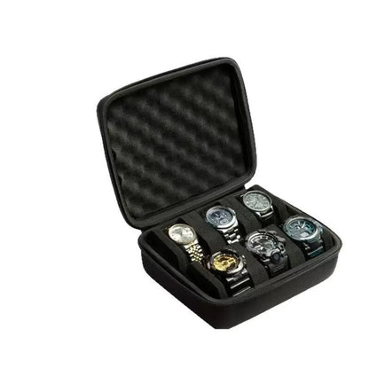 10 Slots Watch Storage Box Watch Zipper Travel Case Portable Watch Organizer Display Holder for Wristwatches and Smart Watches