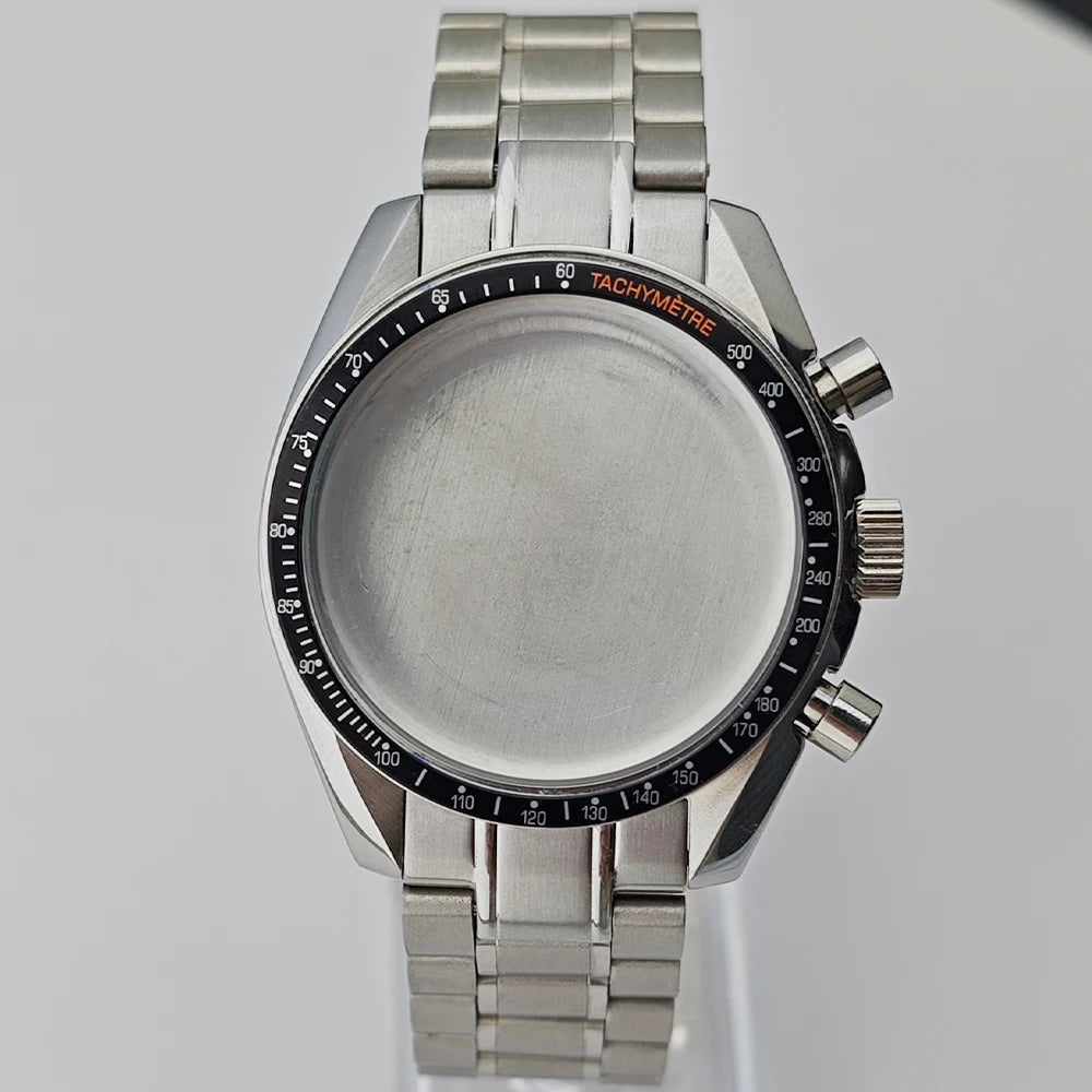 39.7mm Case Watches Metal Case Fits VK63 Movement Accessories Sapphire Glass Equipped With Bezel And Strap VK63 Dial