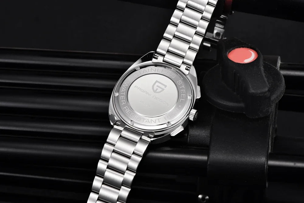2026 New PAGANI DESIGN Mens Panda Watches Luxury Quartz Watch For Men Chronograph Wristwatches AR Sapphire Leather Luminous Gift