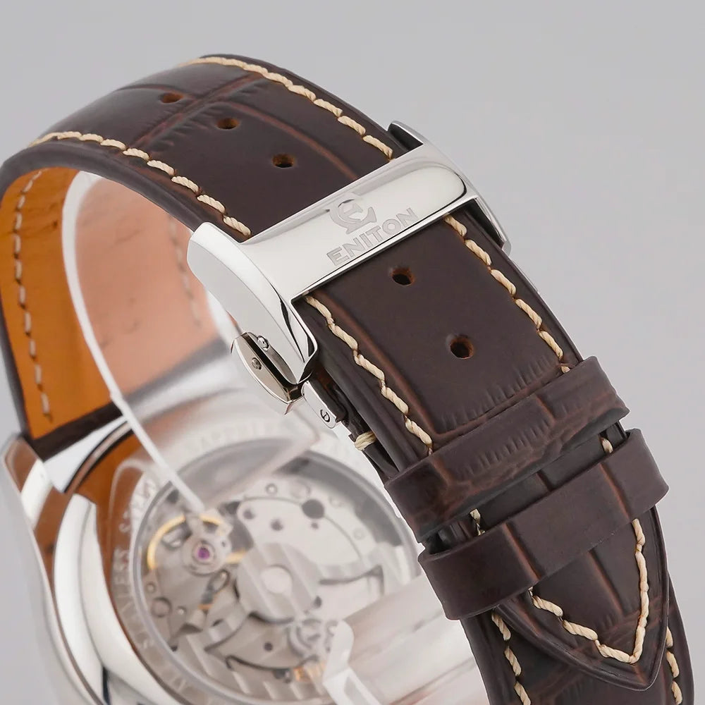 ENITON 41mm Automatic watch 8217 Movement Men's Watch Business luxury watches man Fashion mens watch mechanical Watches for men