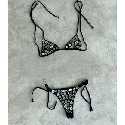 Push Up Bikinis 2025 New Sexy Women Swimsuit Swimwear Female Micro Bikini Set Biquini Bathing Suit Swimming Suits Beachwear