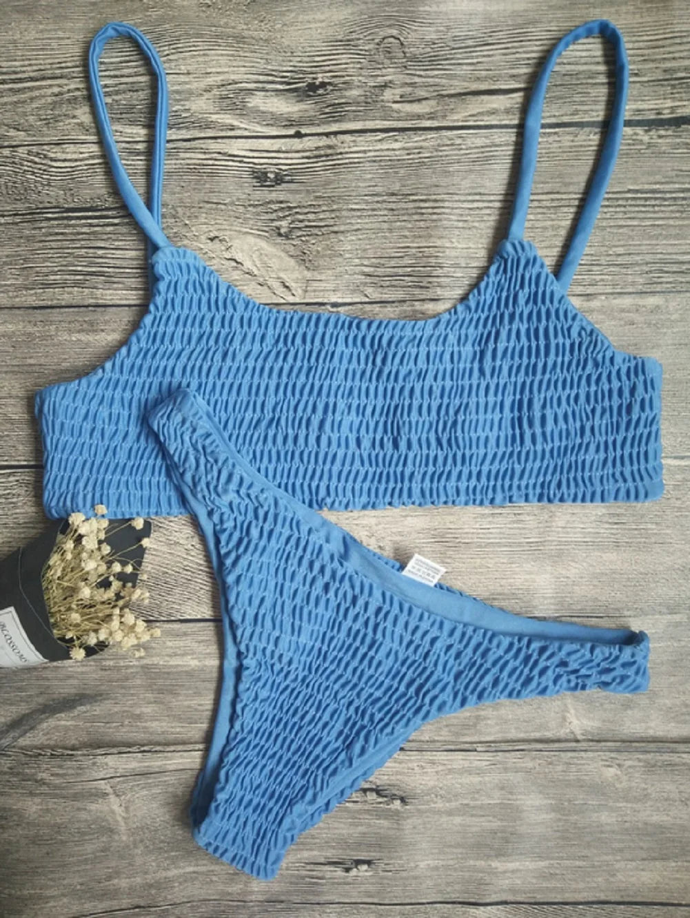 New Hot Sale Sexy Women Push-up Padded Bra Bikini Set Pleated Swimsuit Swimwear Swimming Beach Bathing Costume Bikini Set