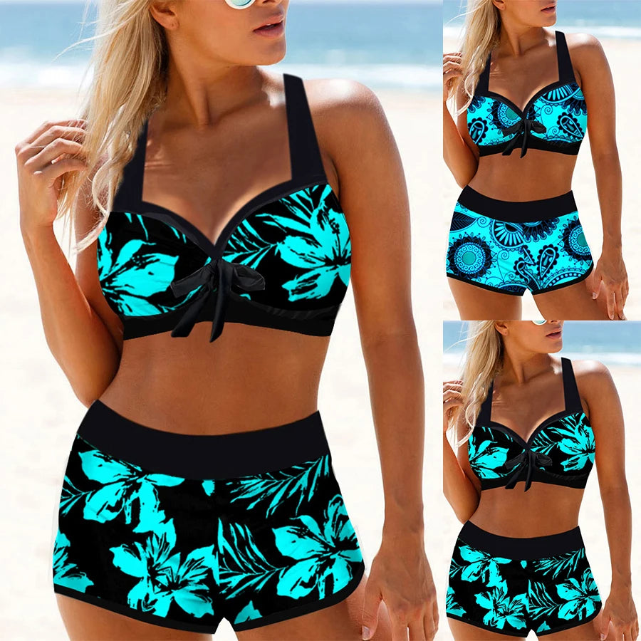 Women's Tank Top, Square Pants, Two-piece Swimsuit, Maple Leaf Print Tank Top, Holiday Beach Jacket S-6XL