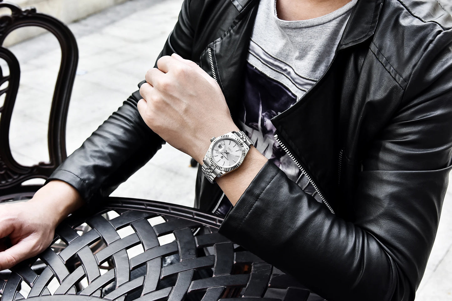PAGANI DESIGN Watches Luxury Diamond Dial Mechanical Watch For Men Top NH35 Movt Sapphire Glass Stainless Steel Waterproof Watch