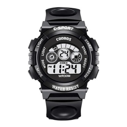 Kids Electronic Watches Color Luminous Dial Life Waterproof Multi Function Luminous Aalarm Clocks Watch For Boys And Girls