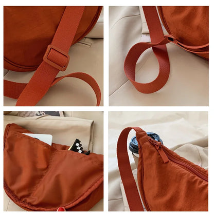 Convenient casual nylon women's crossbody bag shoulder bag large capacity handbag women's travel shopping bag women's wallet