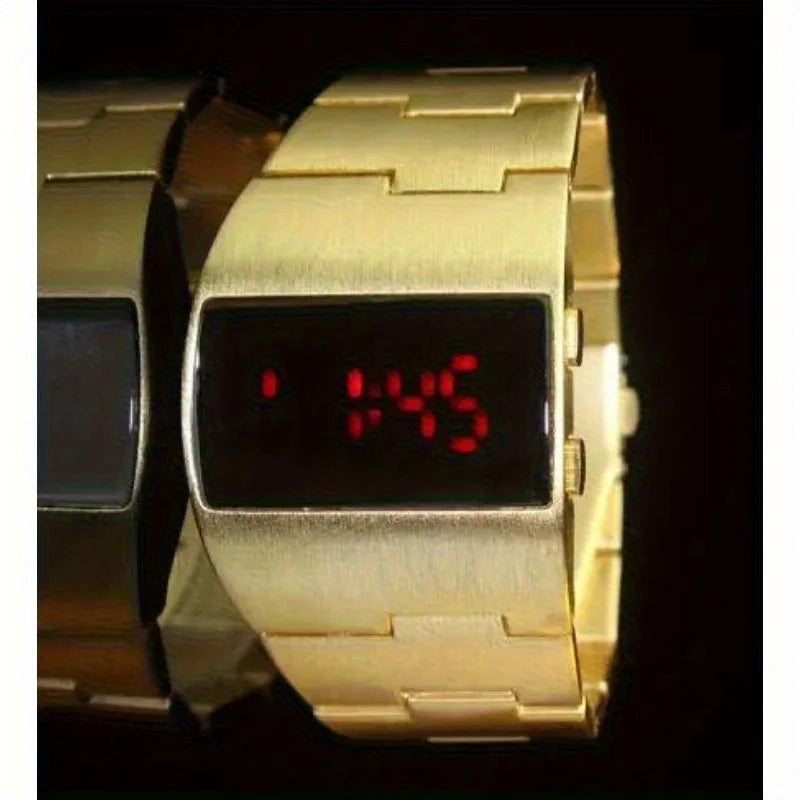 New Luxury Heavy Watch Men Led Digital Watches Full Black Electronic Wristwatches Men Sport Watches Reloj Hombre Montre Homme