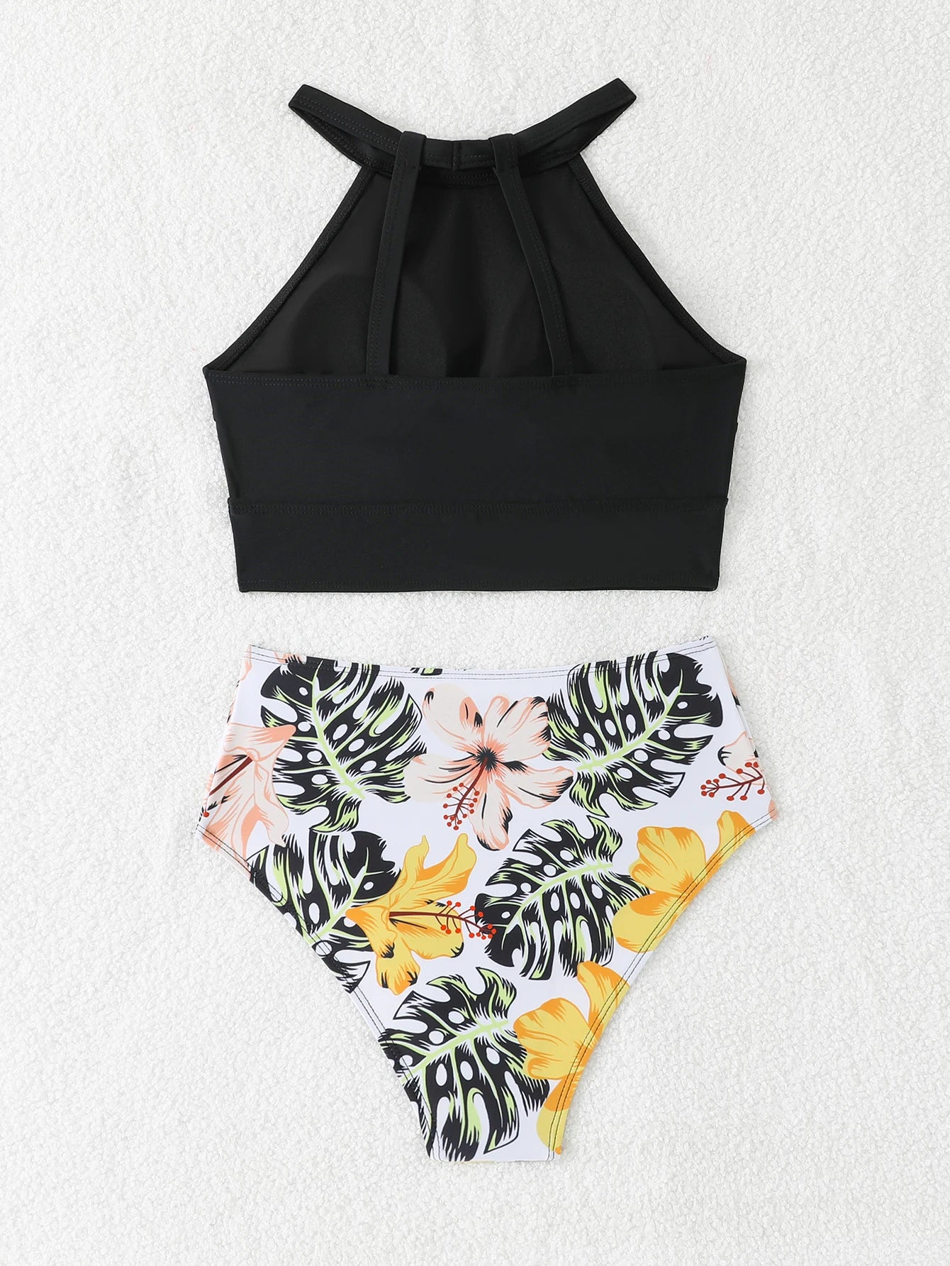 2026 High Waist Bikini Women High Neck Swimsuit Printed Swimwear Female Padded Beachwear Bathers Bathing Swimming Swim Suit