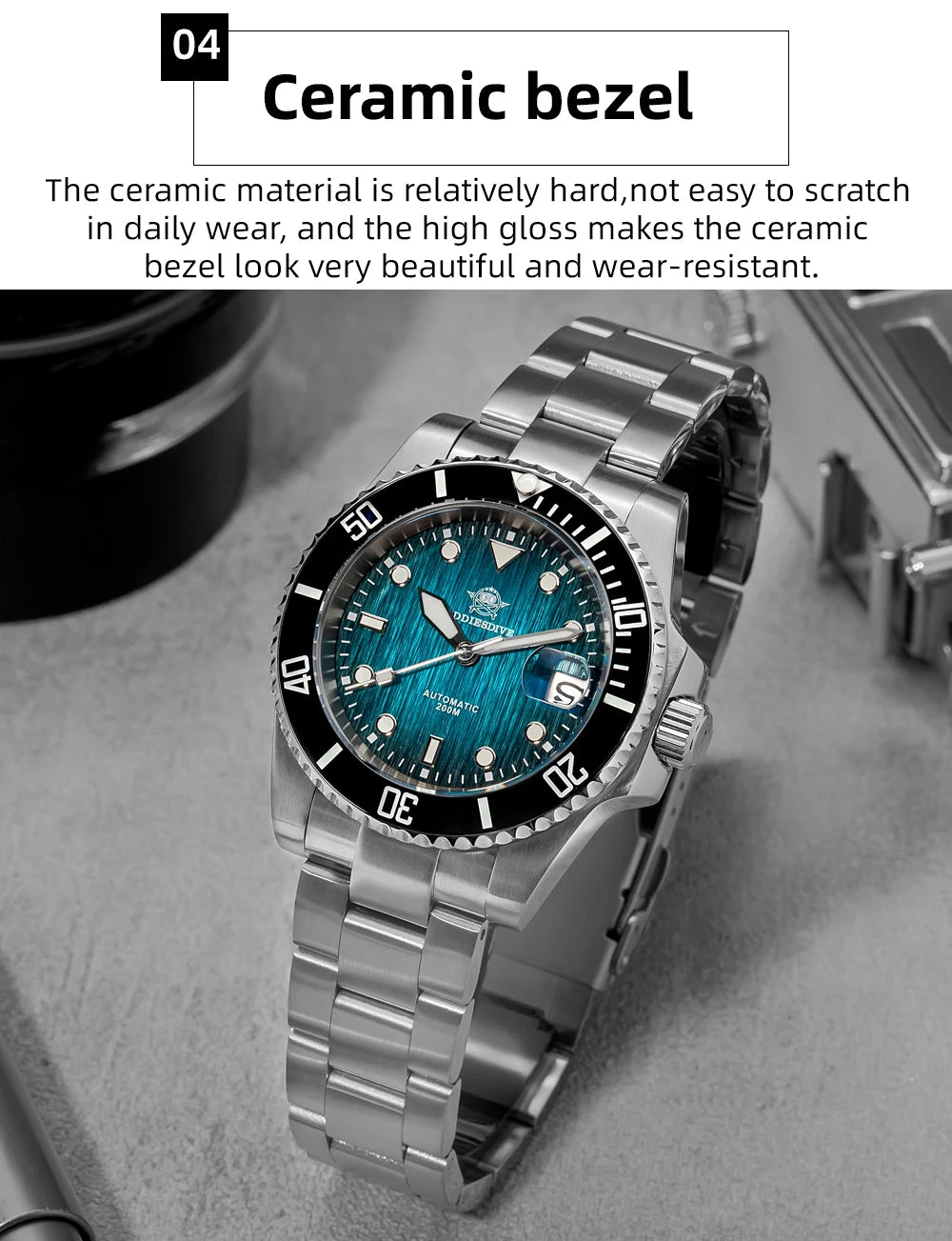 ADDIESDIVE Automatic Watch for Men Sapphire AR Coated 20Bar Supper Luminous Wristwatch Sports Mechanical Watches New AD2536