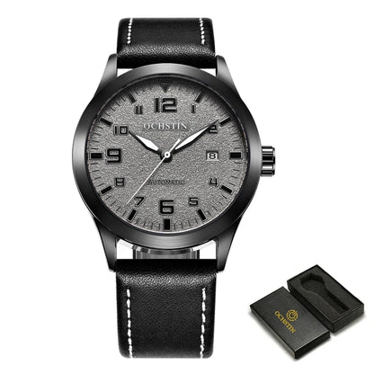 OCHSTIN New Top Brand Automatic Mechanical Watches for Men Military Nylon Strap Pilot Watch Male Auto Date Day Relogio Masculino