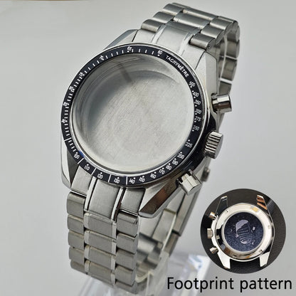39.7mm Case Watches Metal Case Fits VK63 Movement Accessories Sapphire Glass Equipped With Bezel And Strap VK63 Dial