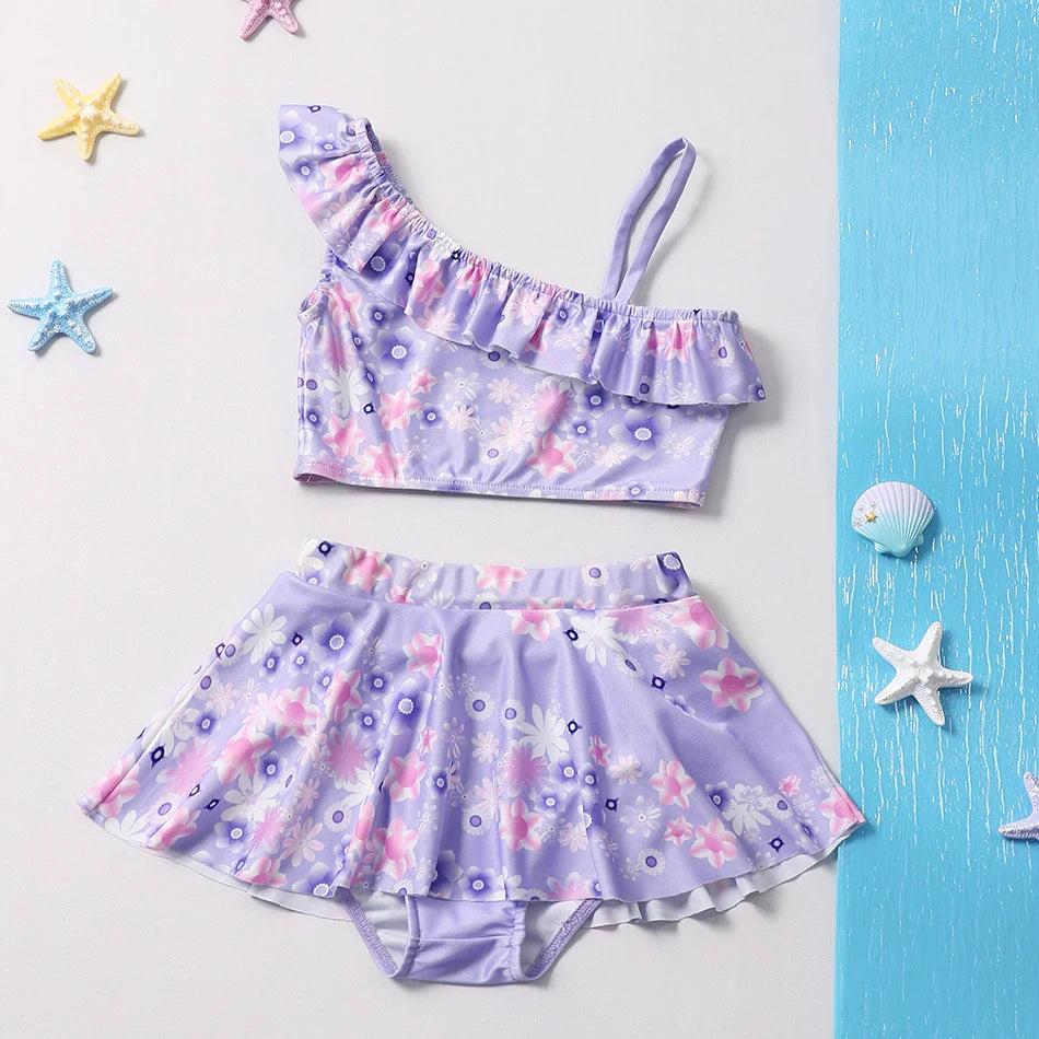Princess Swimsuit Mermaid Mirabel Isabella Swimsuit Set Girl Summer Beachwear Pool Party Kids Anna Elsa Rapunzel Swimwear Suit
