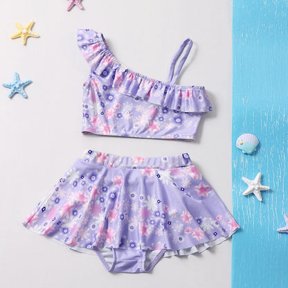 Princess Swimsuit Mermaid Mirabel Isabella Swimsuit Set Girl Summer Beachwear Pool Party Kids Anna Elsa Rapunzel Swimwear Suit