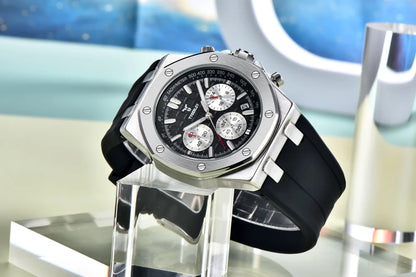 2025 New TYBERLEY Men's Watches Top Brand Luxury Quartz Watch Men Chronograph Wristwatches Sports Waterproof Luminous Grid Clock