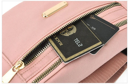 New Women Waist Bags for Women Oxford Leisure Color Chest Bag Shoulder Crossbody Waist Bags Handbags Female Messenger Belt Bags