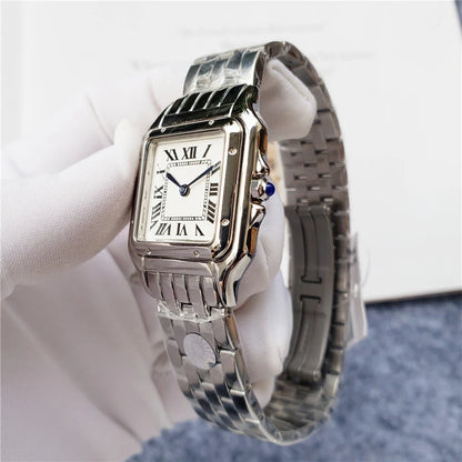 Brand Wrist Watches Women Girl Ladies 22mm 27mm Square Dial Good Quality Steel Band Quartz Luxury Japanese Movement Clock CT13
