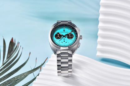 PAGANI DESIGN Panda Mens Watches Quartz Luxury Watch For Men Chronograph VK63 Wristwatches AR Sapphire Waterproof Luminous Clock