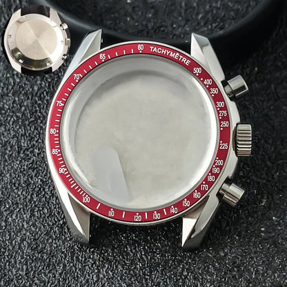 39.7mm MoonSwatch Chronograph Watches Stainless Steel Case Fit VK63 Movement Accessories Sapphire Glass Watch 20mm Strap Moon