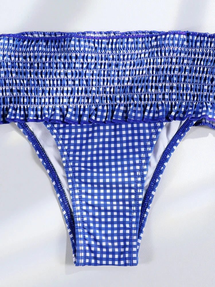 Triangle Bikinis Bow Swimsuit Women Sexy Swimwear Bandage Bikini Set Summer Biquini Female Beachwear Low Waist Thong Swimsuits