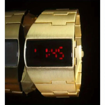 New Luxury Heavy Watch Men Led Digital Watches Full Black Electronic Wristwatches Men Sport Watches Reloj Hombre Montre Homme