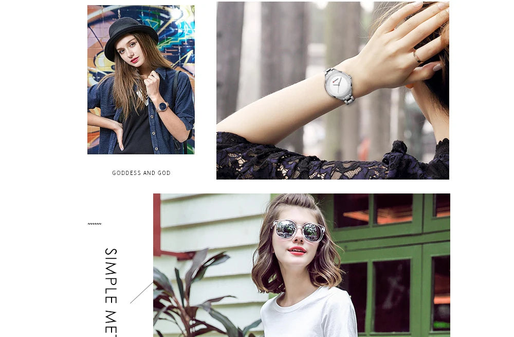 TOP Luxury Rose Gold Women's Watch Stainless Steel Ladies Wrist Watches Relogio Feminino Fashion Female Hour Reloj Mujer