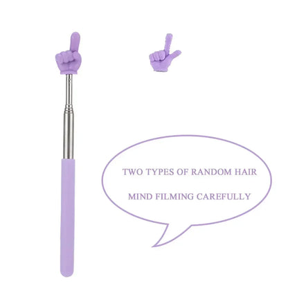 Colorful Finger Reading Sticks Stainless Steel Pointer Parent-Child Finger Reading Sticks Telescopic Rod Kids Teaching Tool