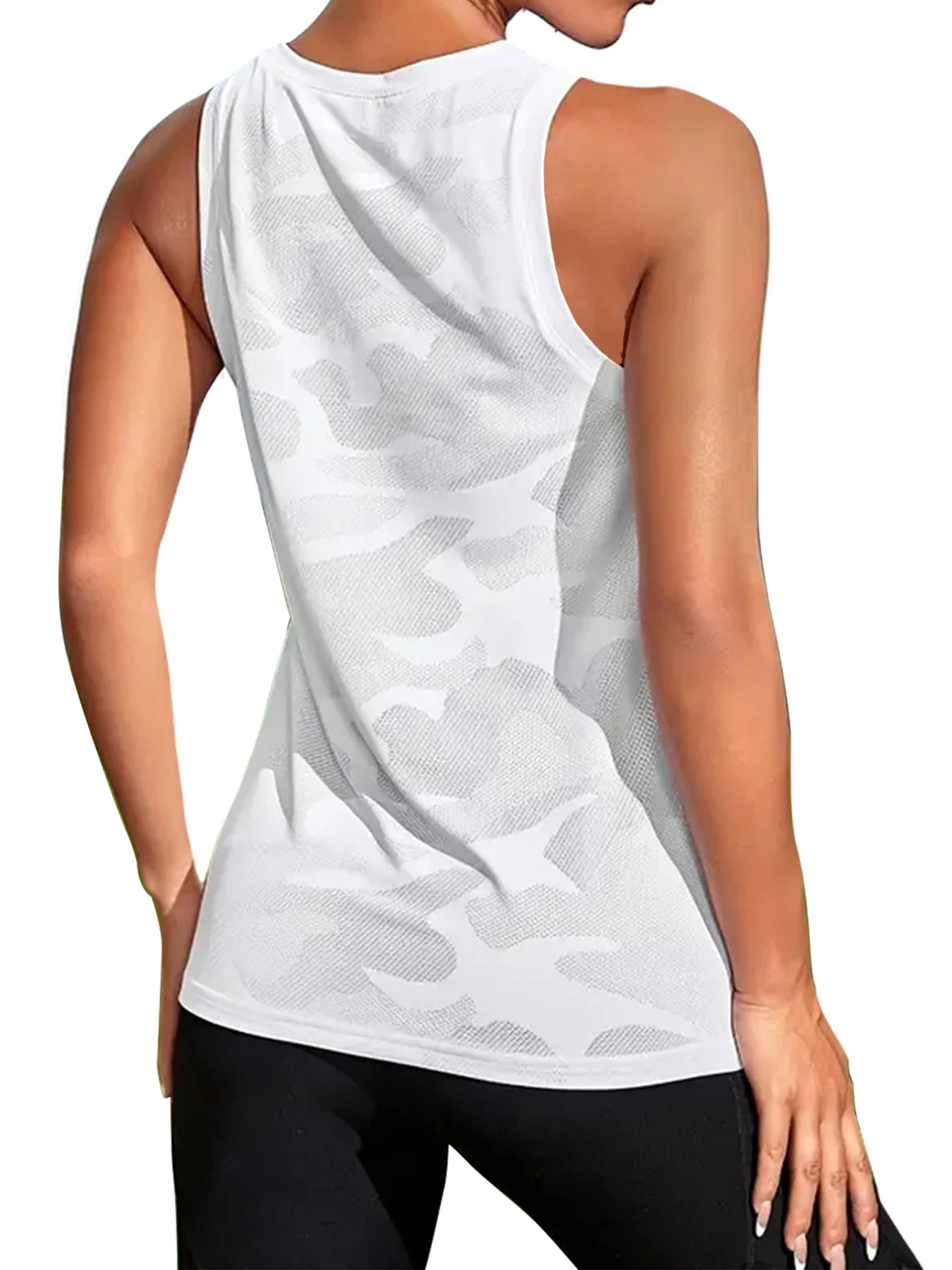 Women's Super Soft Sport Tank Tops for Women Moisture-Wicking Quick-Dry Breathable Mesh Design for Athletic Running Tennis Yog