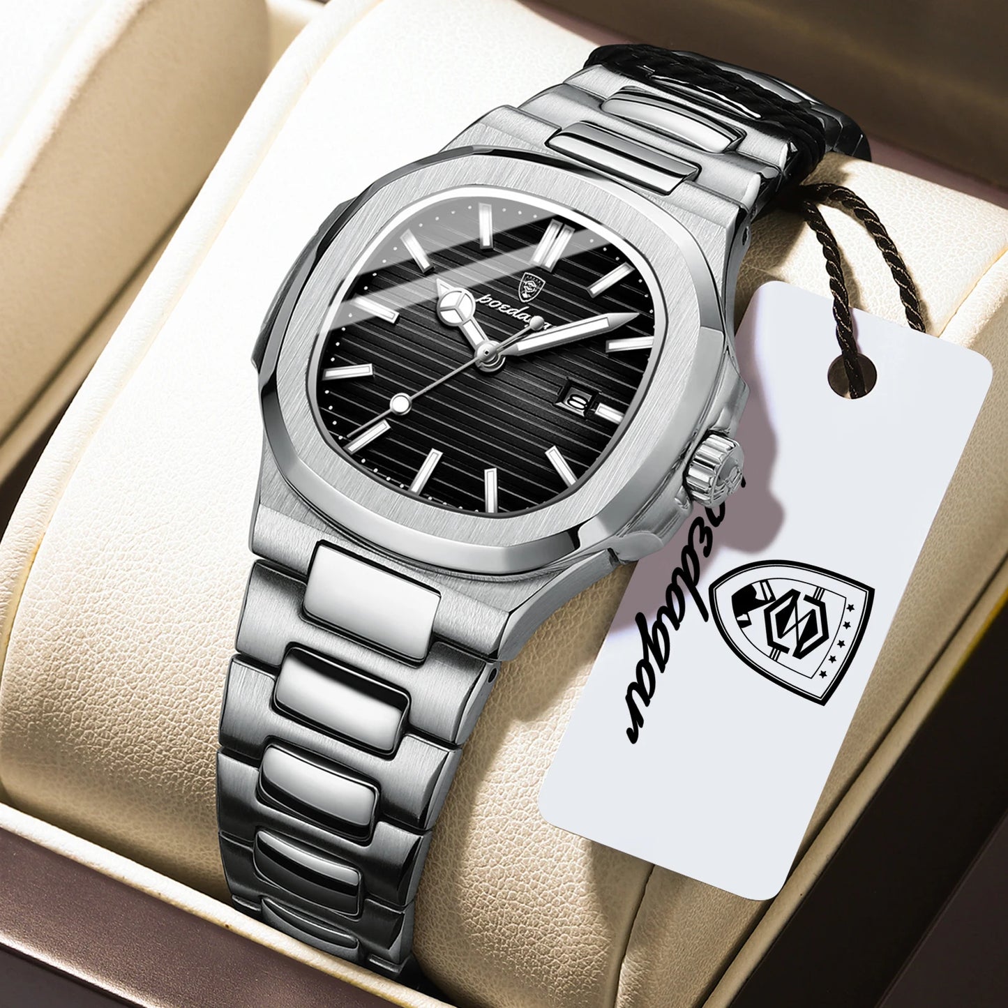 POEDAGAR Elegant Women's Watch Waterproof Luminous Date Fashion Ladies Wristwatch Stainless Steel Quartz Watches For Woman Reloj