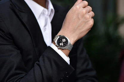2026 New PAGANI DESIGN Mens Panda Watches Luxury Quartz Watch For Men Chronograph Wristwatches AR Sapphire Leather Luminous Gift