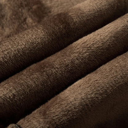 2025 New Winter Fleece Warm Corduroy Pants Men Business Fashion Slim Fit Stretch Thicken Gray Khaki Fluff Casual Trousers Male