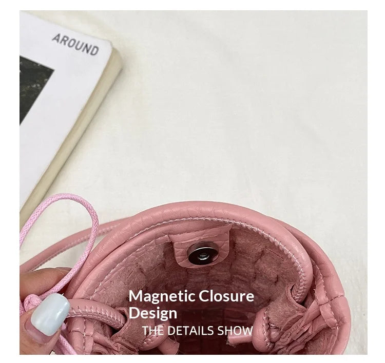Women's Bag PU designer luxury bags woman 2026 Shoulder bags Fashion niche woven minimalist crossbody bag Wallet