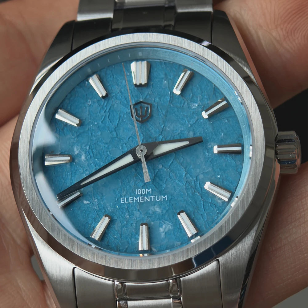 Watchdives 38mm Men Quartz Watch VH31 Sweep Seconds Movement ice Crystal Titanium Waterproof Watches WD0003B WD0003C WD0003D