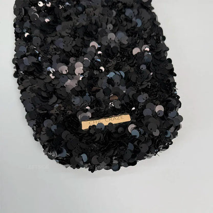 LEFTSIDE Mini Sequins Shoulder Bags for Women 2025 Designer New Evening Party Bling Bling Crossbody Bag Handbags and Purses
