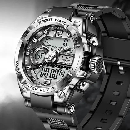 Men Military Watch Digital 50m Waterproof Wristwatch LED Quartz Clock Sport Watch Male Big Watches Men Relogio Masculino