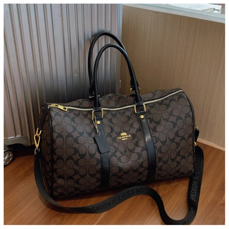 Women's Classic Boston Handbag Large Capacity Elegant Travel Duffle Bags for Women Weekend Luggage Travel Shoulder Bag
