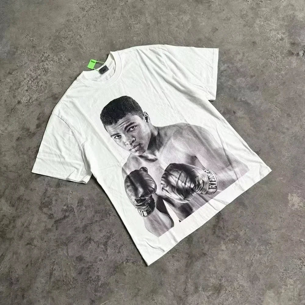 Rapper Frank Retro Graphic T Shirt Men's Hip Hop Ocean Album Clothing T-Shirts Y2k Unisex Blond Fashion Oversized Cotton T-shirt